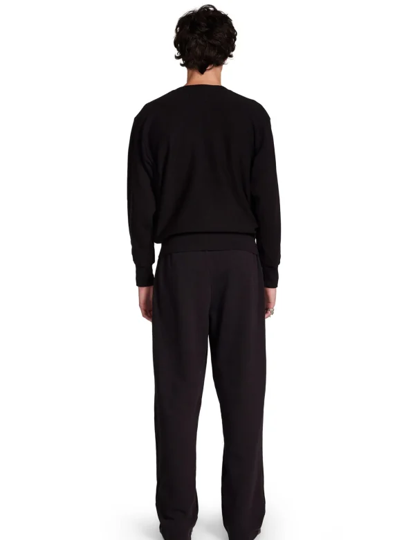 Outlet LES TIEN Heavyweight Crew Jet Black