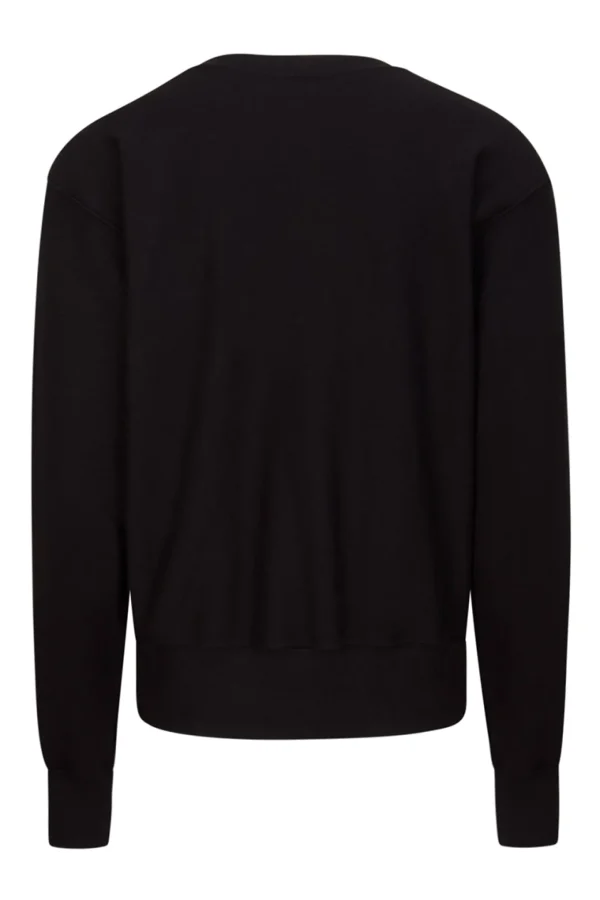 Outlet LES TIEN Heavyweight Crew Jet Black