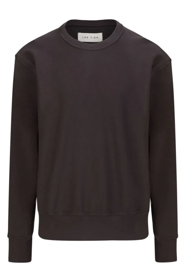 Online LES TIEN Heavyweight Crew Vintage Black