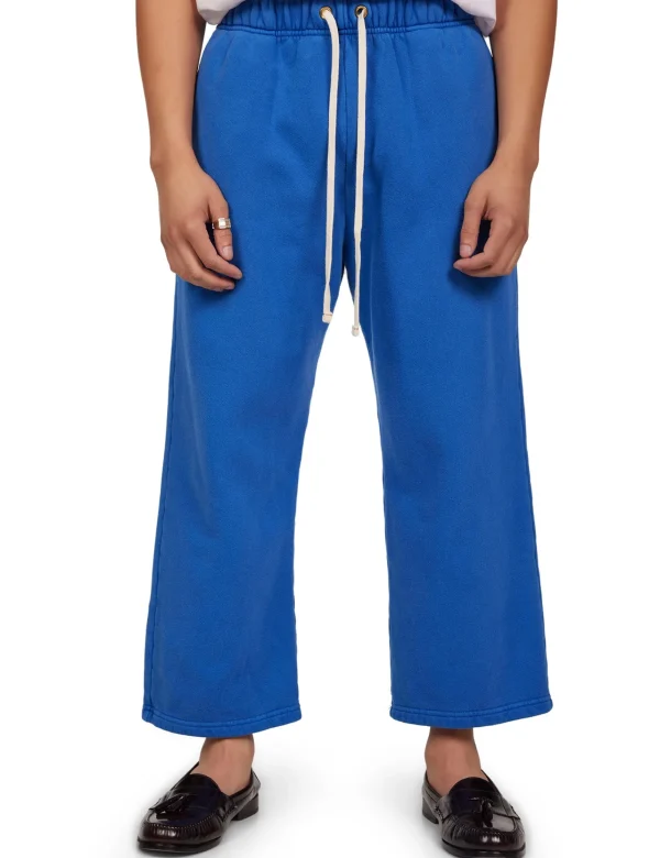 Clearance LES TIEN Heavyweight Cropped Relaxed Pant Washed Capri