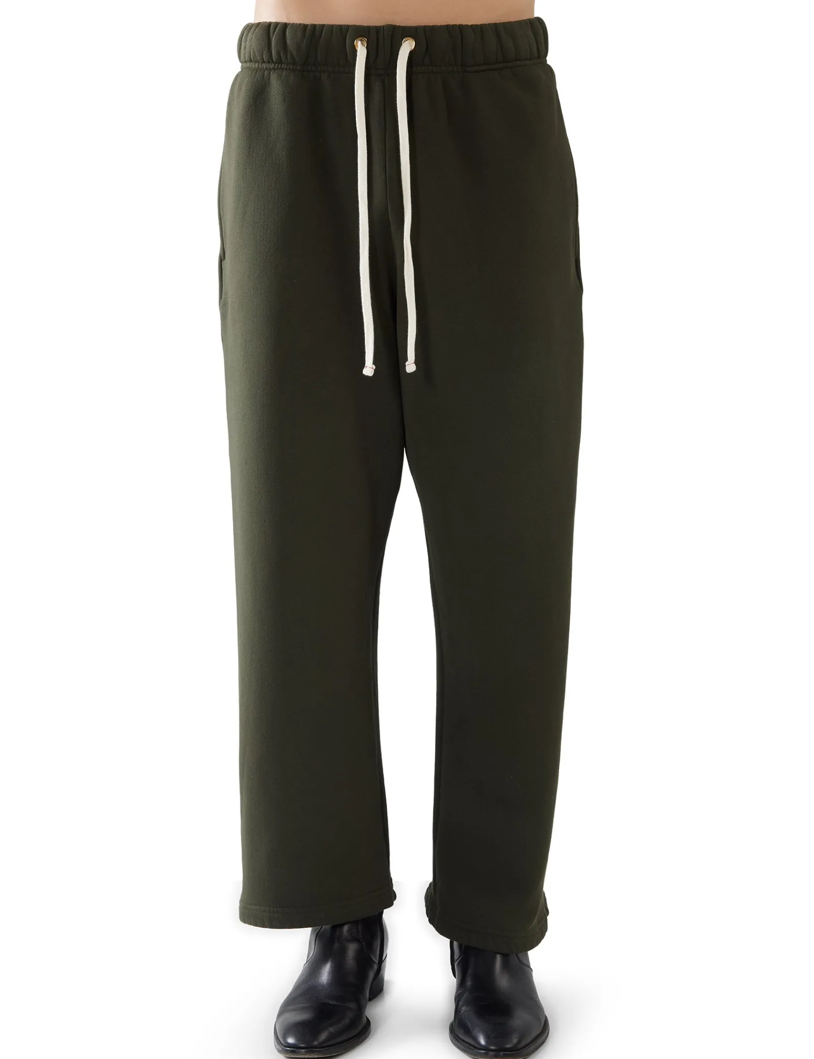 heavyweight_cropped_relax_0.webp Best LES TIEN Heavyweight Cropped Relaxed Pant Forest