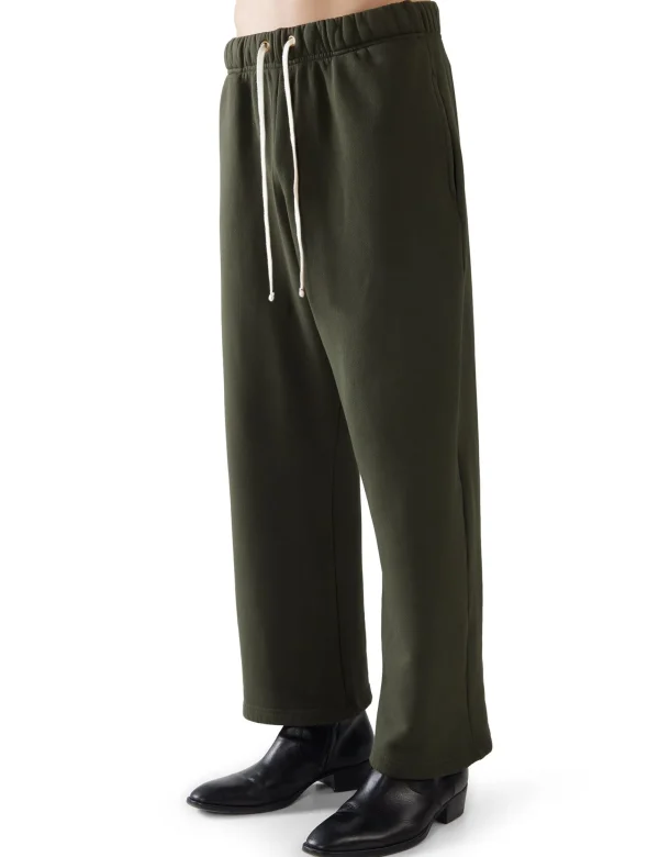 Best LES TIEN Heavyweight Cropped Relaxed Pant Forest