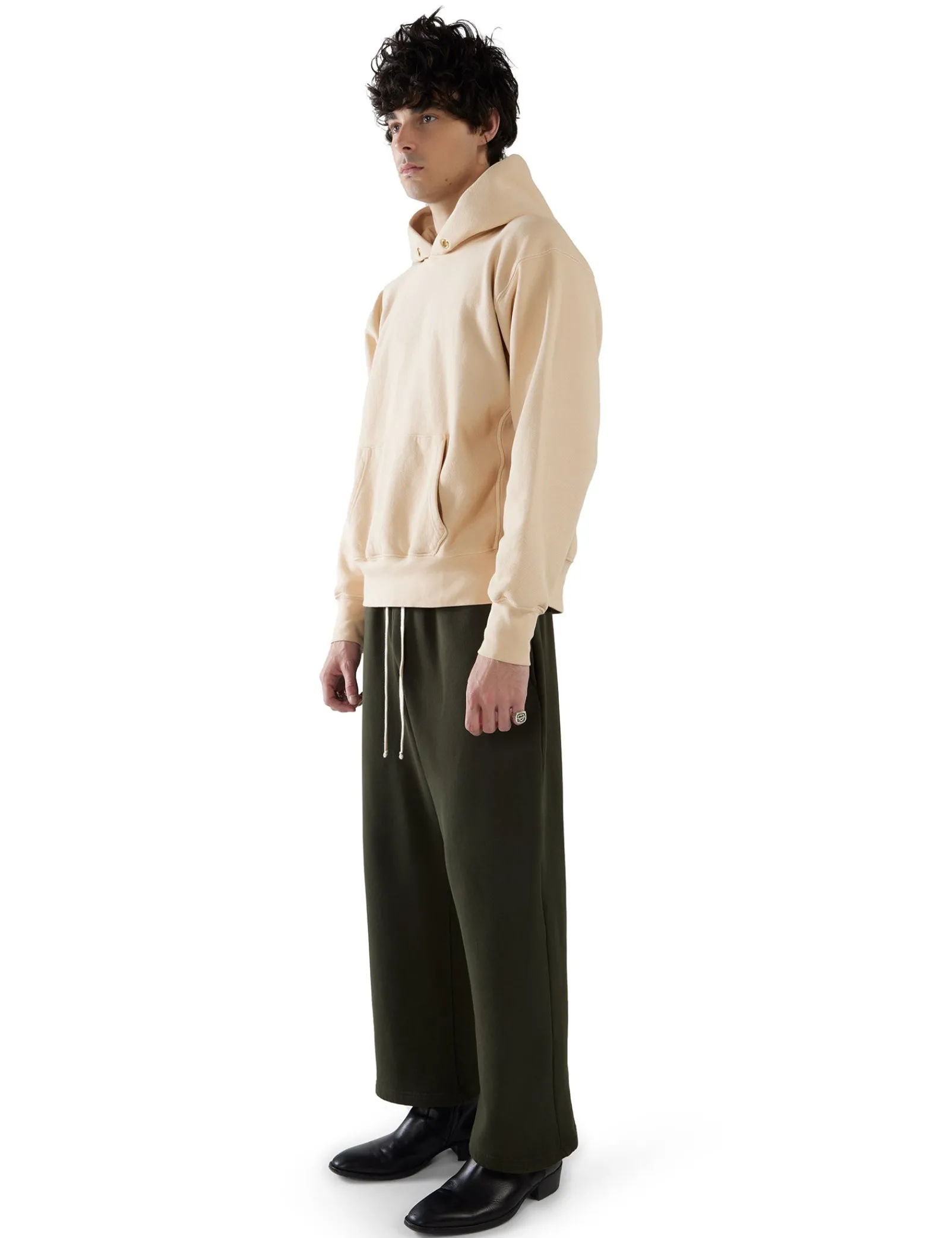 heavyweight_cropped_relax_4.webp Best LES TIEN Heavyweight Cropped Relaxed Pant Forest