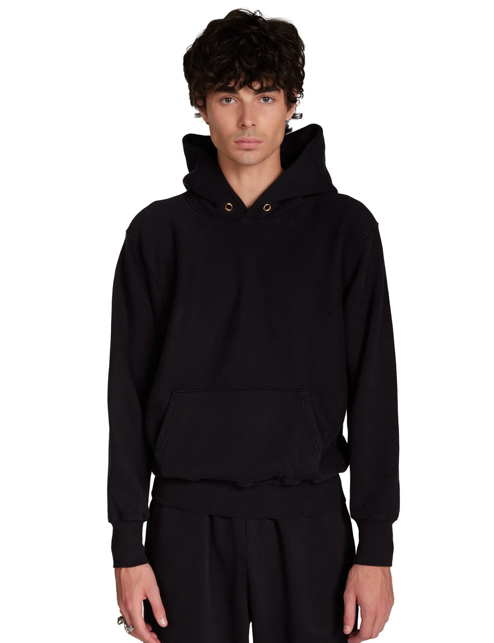 heavyweight_hoodie_0-14.webp Clearance LES TIEN Heavyweight Hoodie Jet Black