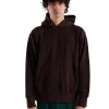 New LES TIEN Heavyweight Hoodie Washed Brown Fig