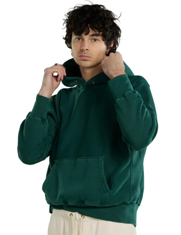 Online LES TIEN Heavyweight Hoodie Washed Emerald