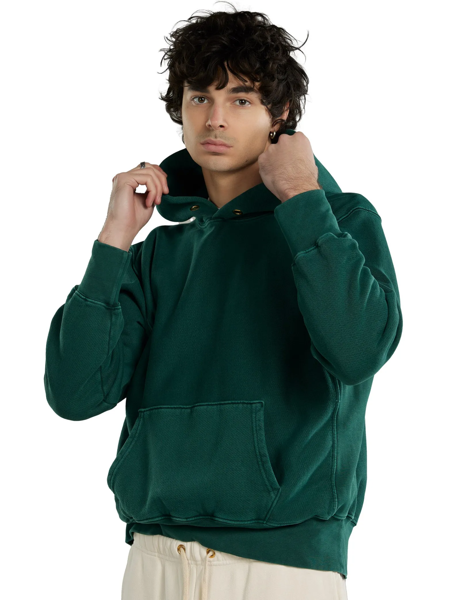 heavyweight_hoodie_0.webp Online LES TIEN Heavyweight Hoodie Washed Emerald