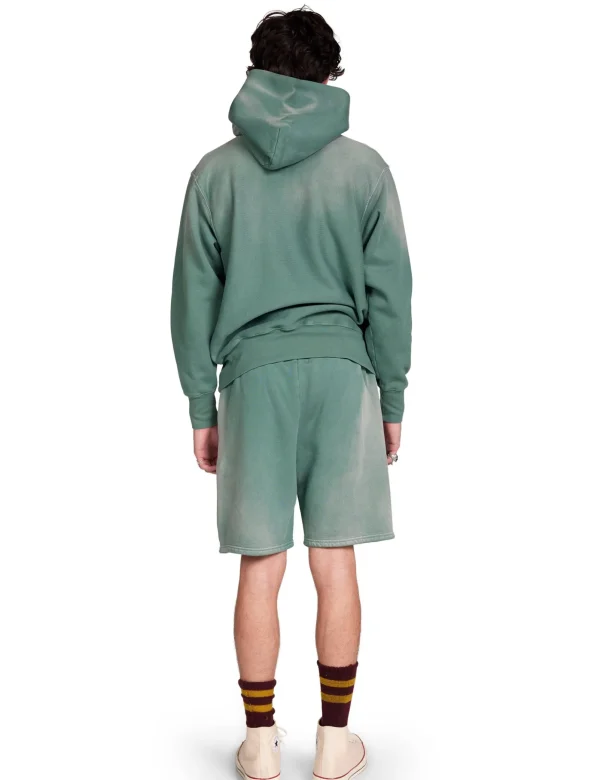 Online LES TIEN Heavyweight Hoodie Sunfaded Dark Moss