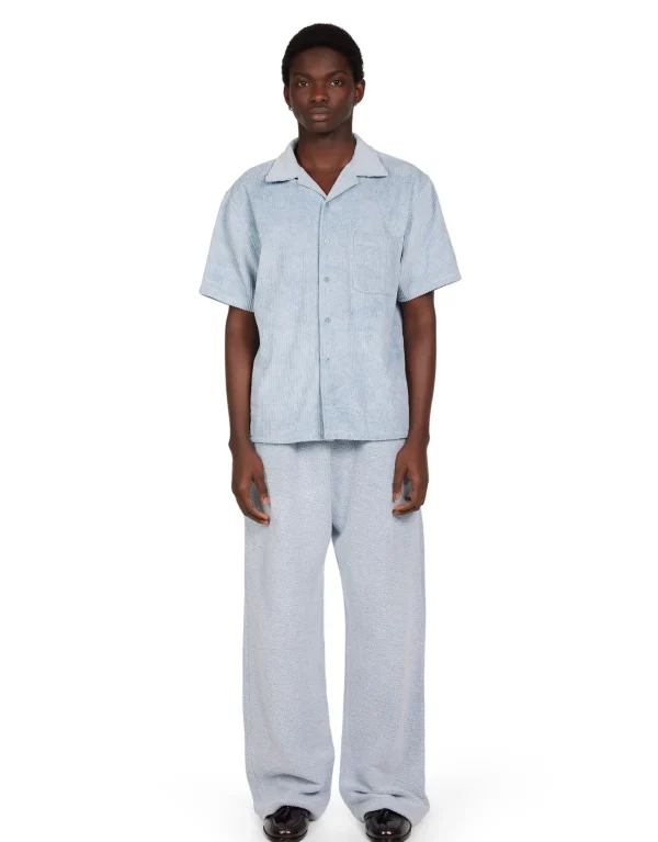 Clearance LES TIEN Heavyweight Inside Out Puddle Pant Washed Dusty Blue