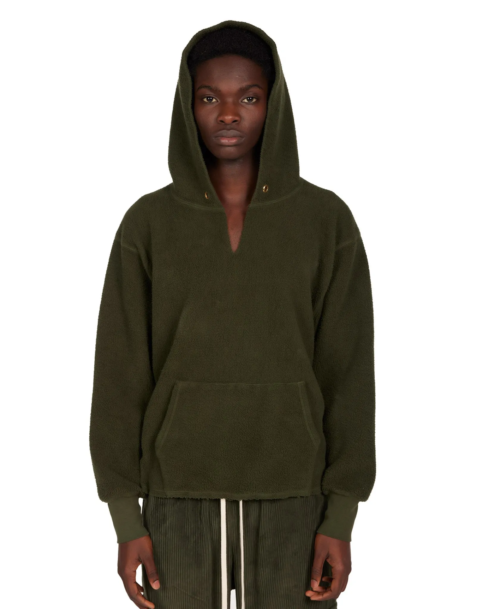 heavyweight_inside_out_ra_3-2.webp Outlet LES TIEN Heavyweight Inside Out Raw Cropped Hoodie Forest