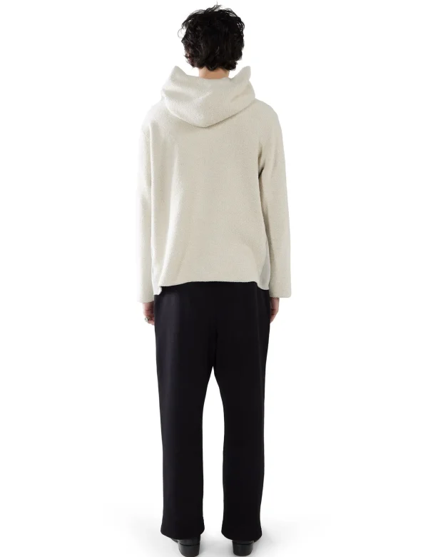 New LES TIEN Heavyweight Inside Out Raw Zip Hoodie Heather Grey