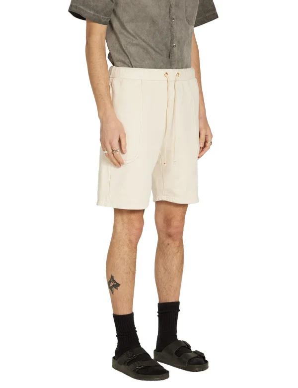 Fashion LES TIEN Heavyweight Invert Pocket Short Ivory