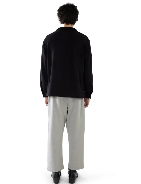 Discount LES TIEN Heavyweight L/S Cuban Shirt Jet Black