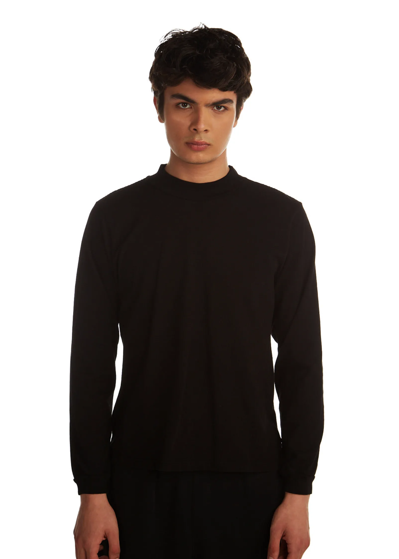 heavyweight_mock_neck_lon_0-2.webp New LES TIEN Heavyweight Mock Neck Long Sleeve Jet Black