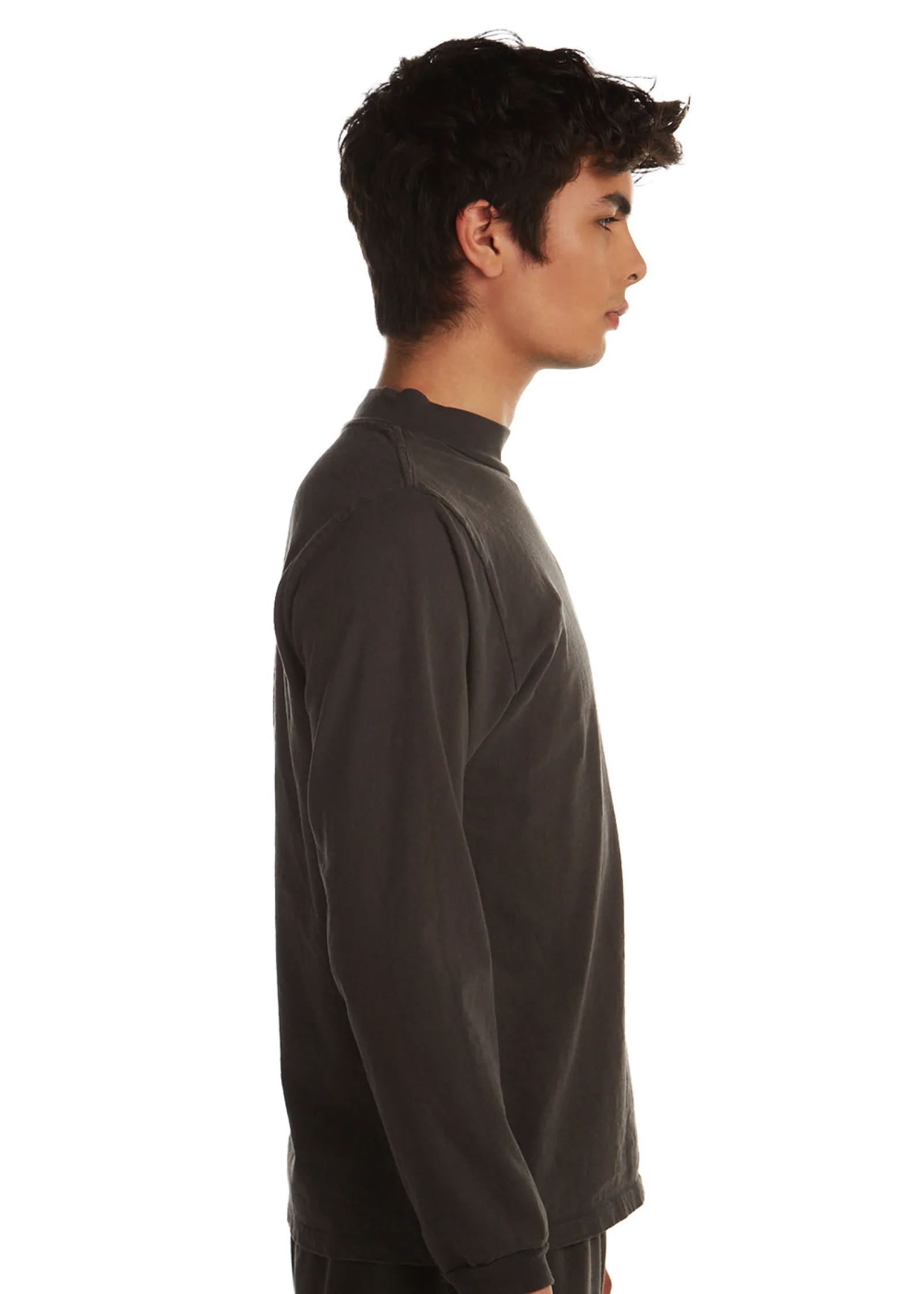 heavyweight_mock_neck_lon_1-1.webp Online LES TIEN Heavyweight Mock Neck Long Sleeve Vintage Black
