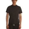 Hot LES TIEN Heavyweight Mock Neck Tee Vintage Black