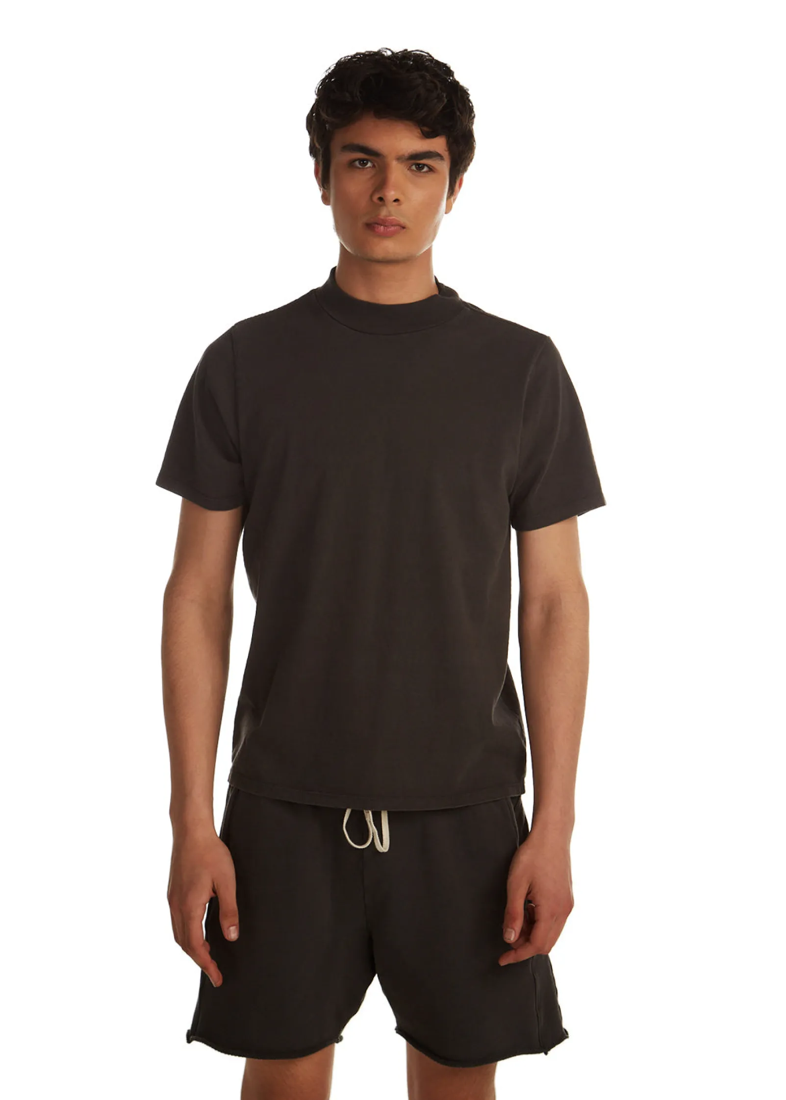 heavyweight_mock_neck_tee_0.webp Hot LES TIEN Heavyweight Mock Neck Tee Vintage Black