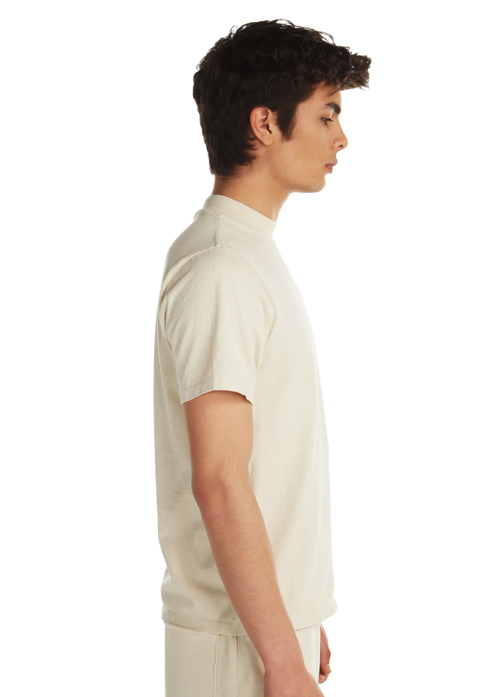 heavyweight_mock_neck_tee_1-2.webp Clearance LES TIEN Heavyweight Mock Neck Tee Ivory