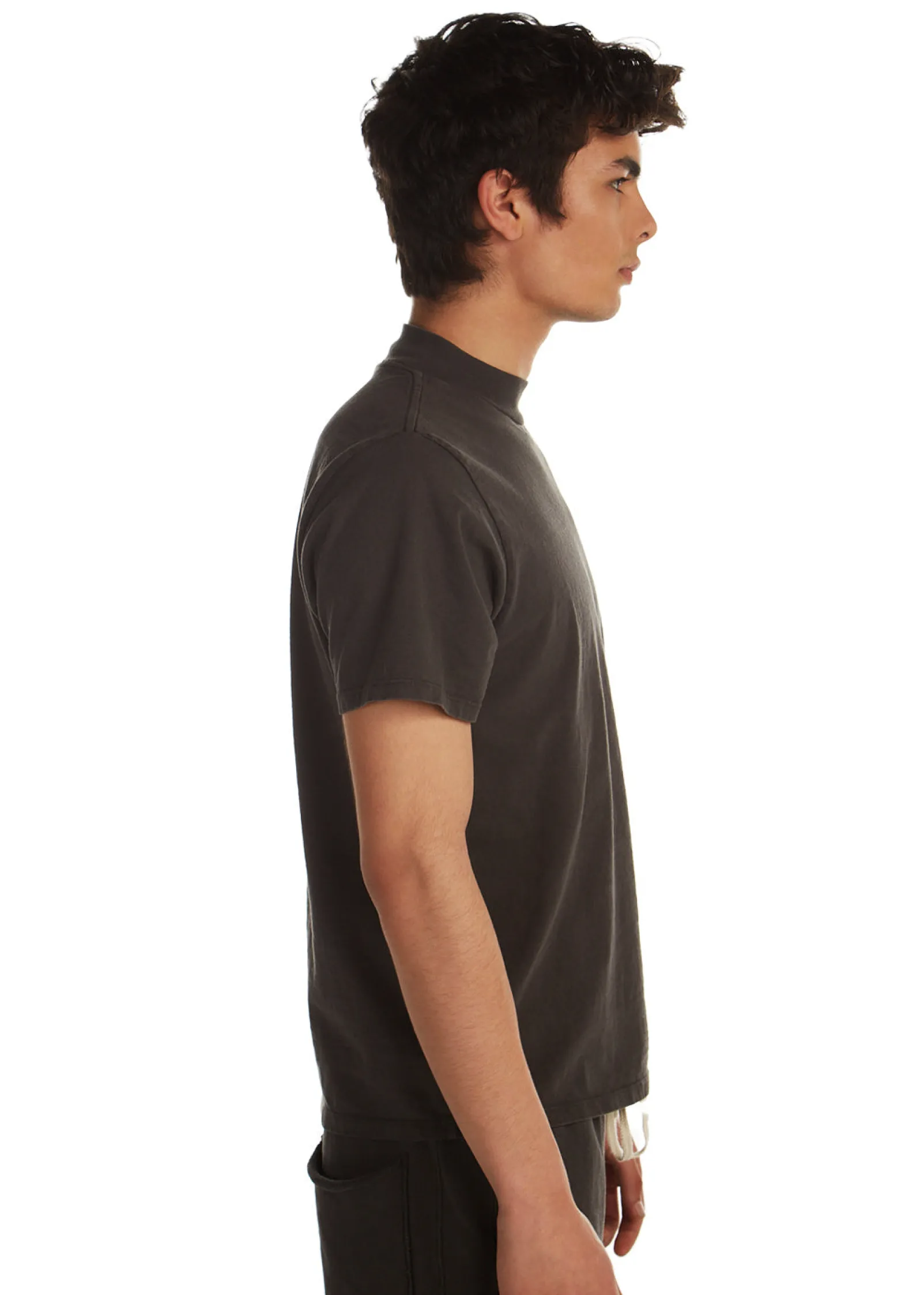 heavyweight_mock_neck_tee_1.webp Hot LES TIEN Heavyweight Mock Neck Tee Vintage Black