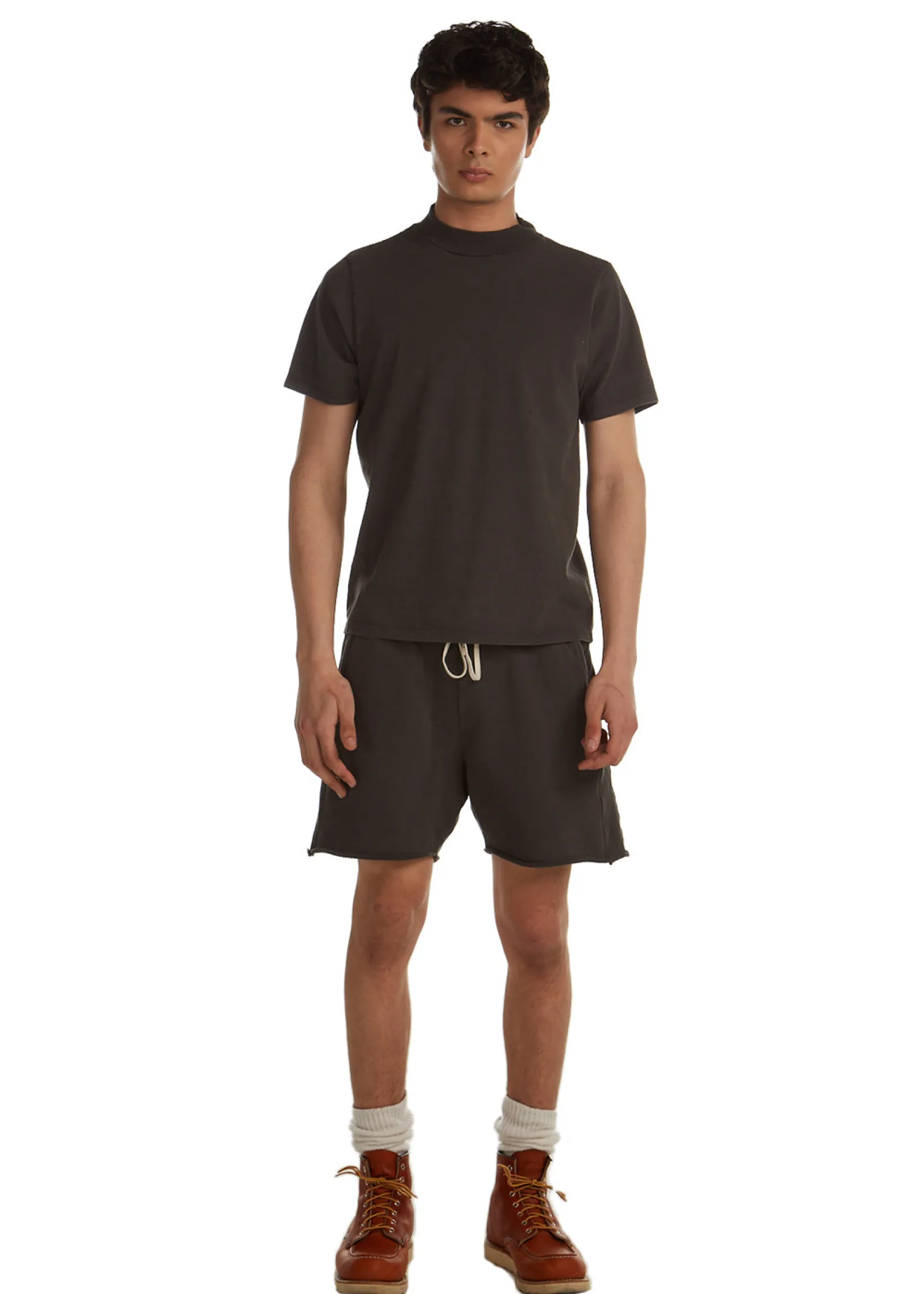 heavyweight_mock_neck_tee_3.webp Hot LES TIEN Heavyweight Mock Neck Tee Vintage Black