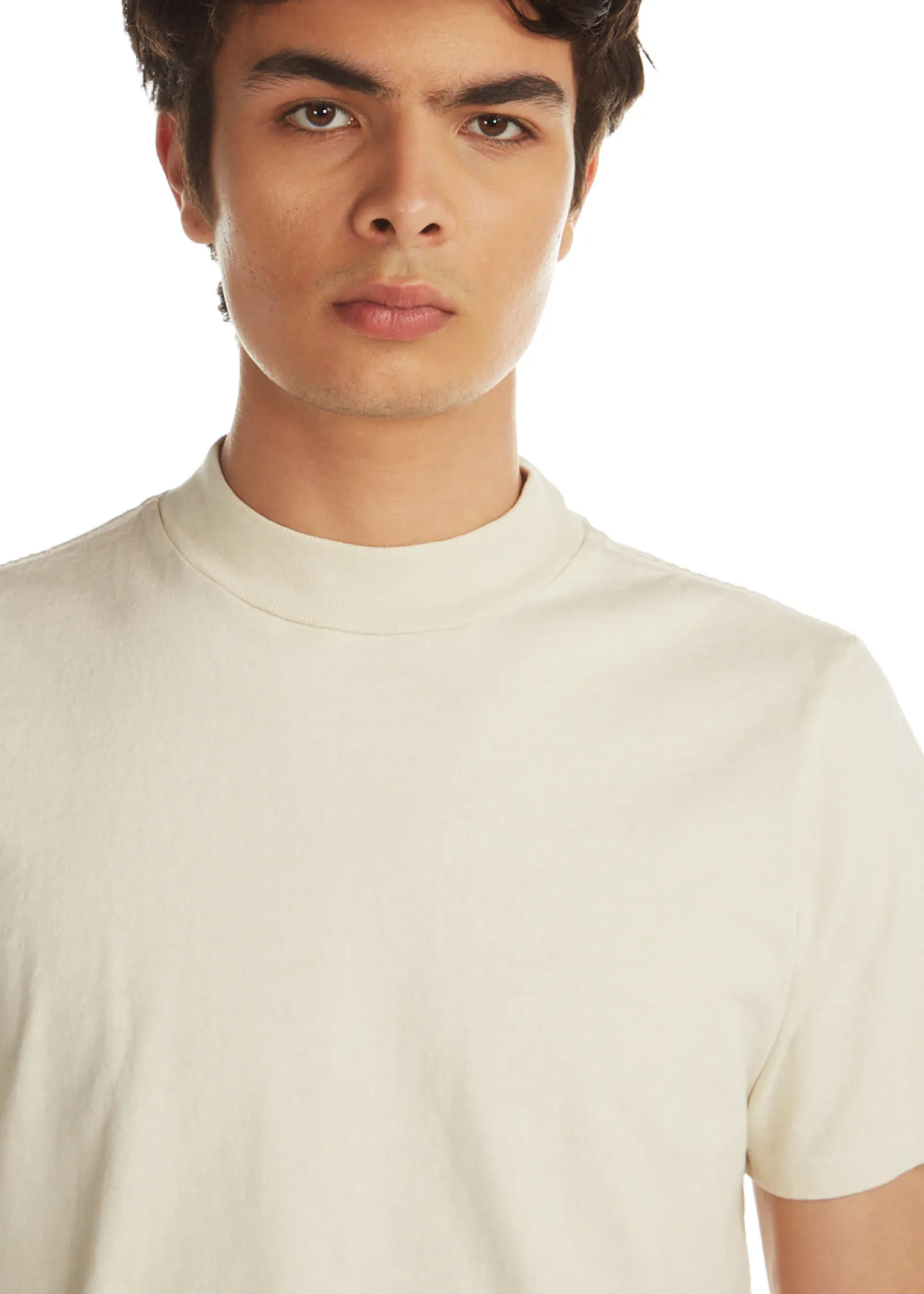 heavyweight_mock_neck_tee_4-2.webp Clearance LES TIEN Heavyweight Mock Neck Tee Ivory