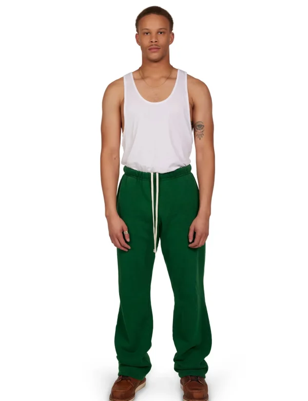 Best LES TIEN Heavyweight Puddle Pant Washed Verde