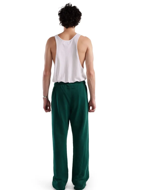 Hot LES TIEN Heavyweight Puddle Pant Washed Emerald