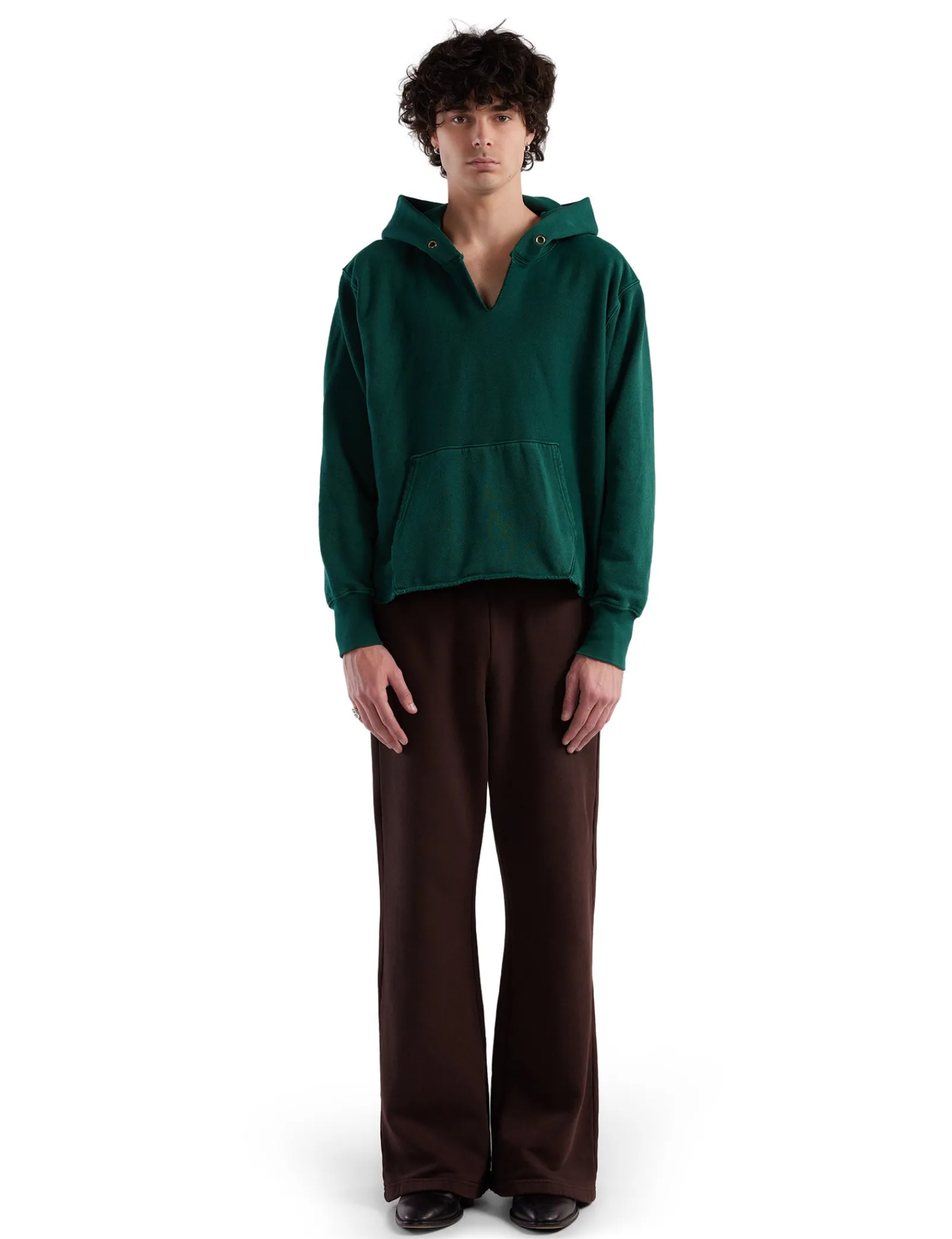 heavyweight_raw_cropped_h_1.webp Hot LES TIEN Heavyweight Raw Cropped Hoodie Washed Emerald