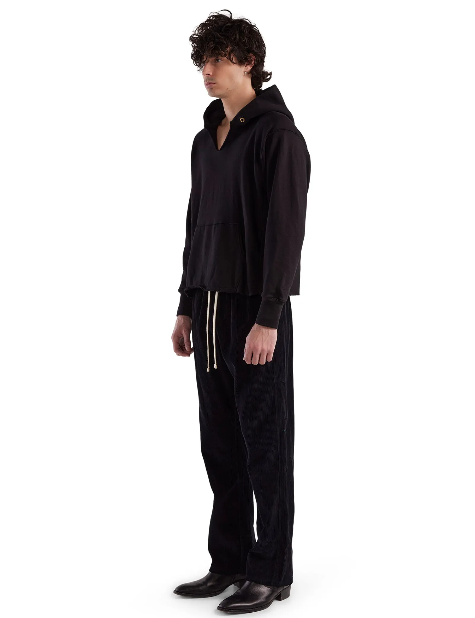 heavyweight_raw_cropped_h_2-3.webp Hot LES TIEN Heavyweight Raw Cropped Hoodie Jet Black