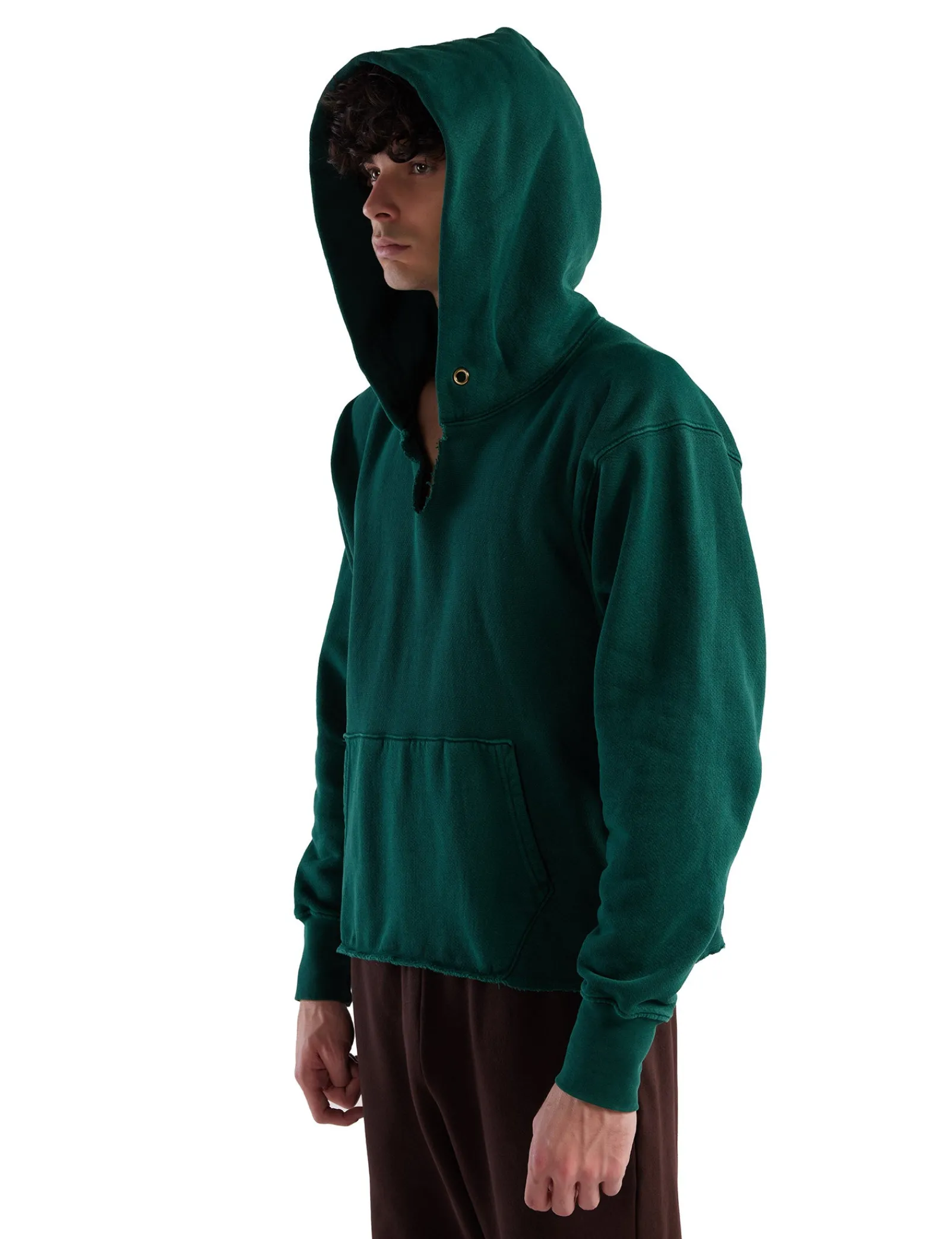 heavyweight_raw_cropped_h_3.webp Hot LES TIEN Heavyweight Raw Cropped Hoodie Washed Emerald