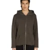 New LES TIEN Heavyweight Raw Zip Hoodie Vintage Black