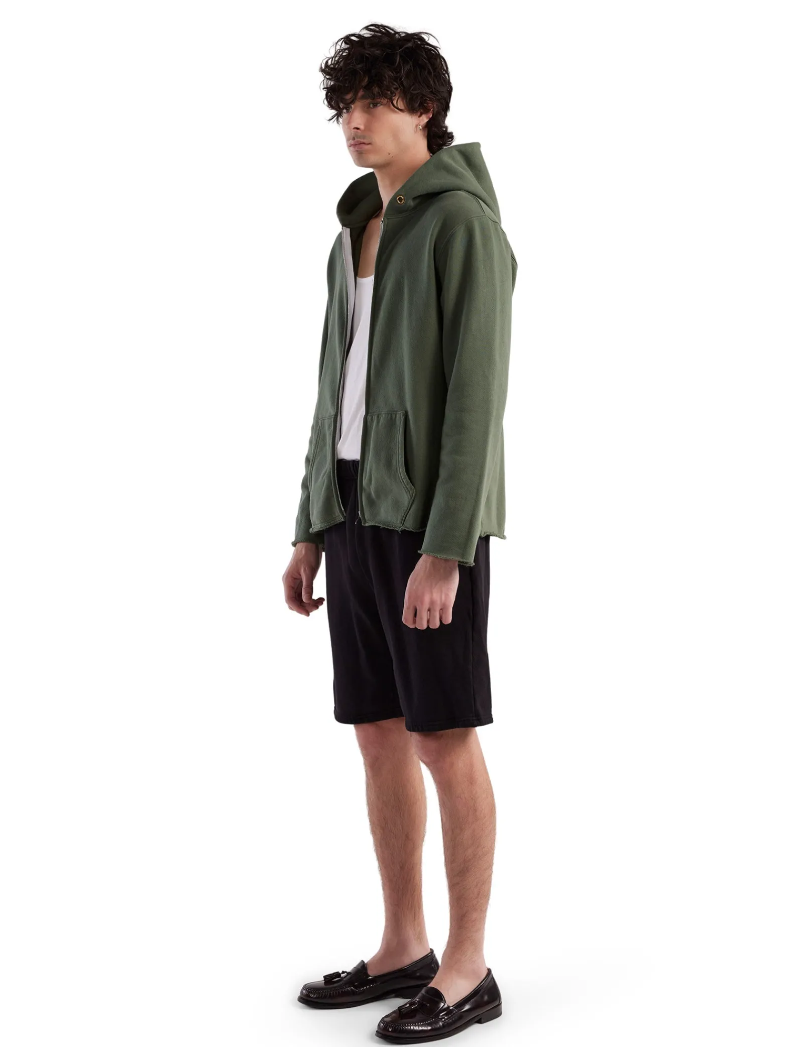 heavyweight_raw_zip_hoodi_2-8.webp Best LES TIEN Heavyweight Raw Zip Hoodie Dark Moss
