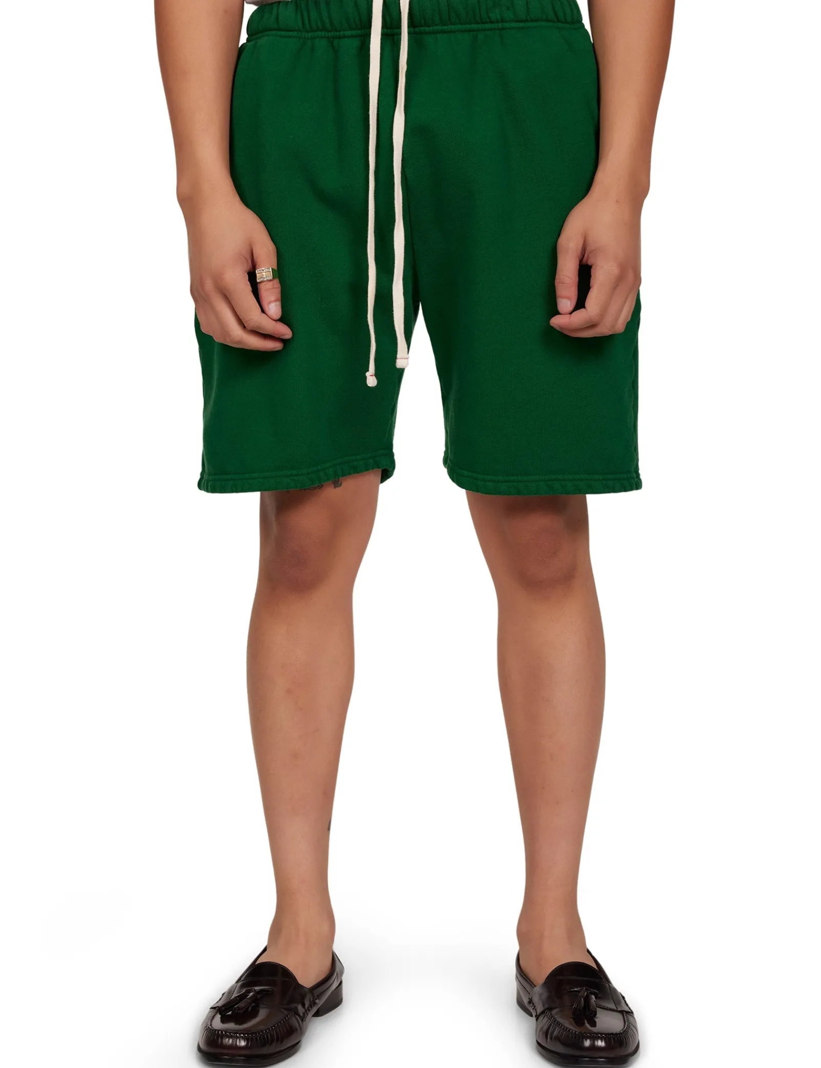 heavyweight_rider_short_0.webp Sale LES TIEN Heavyweight Rider Short Washed Verde