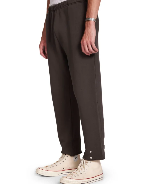 New LES TIEN Heavyweight Snap Front Pant Vintage Black