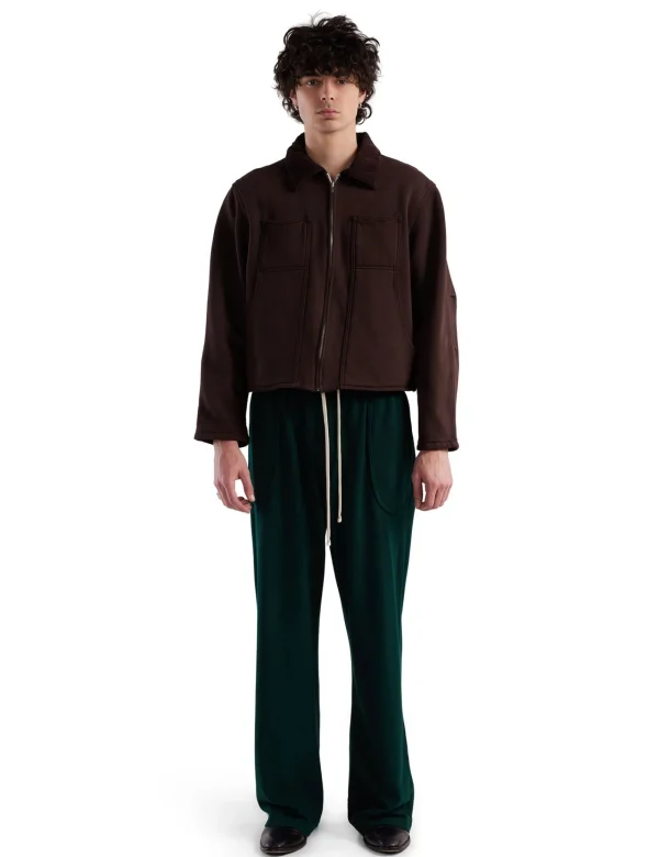 Hot LES TIEN Heavyweight Utility Jacket Washed Brown Fig