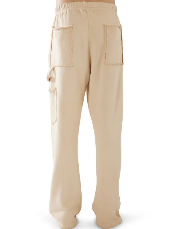 Fashion LES TIEN Heavyweight Utility Puddle Pant Cream