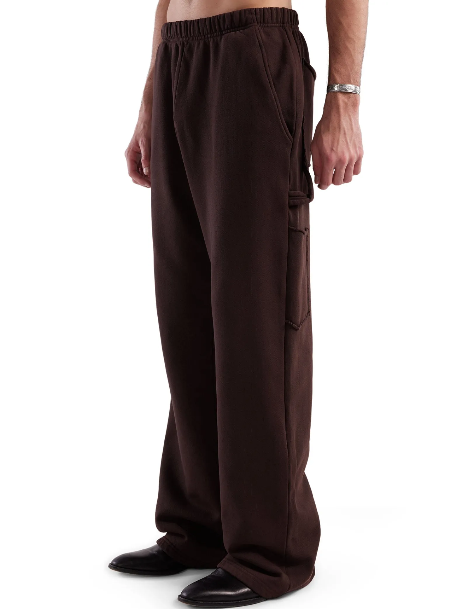heavyweight_utility_puddl_3.webp Hot LES TIEN Heavyweight Utility Puddle Pant Washed Brown Fig
