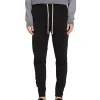 New LES TIEN Heavyweight Warm Up Pant Jet Black