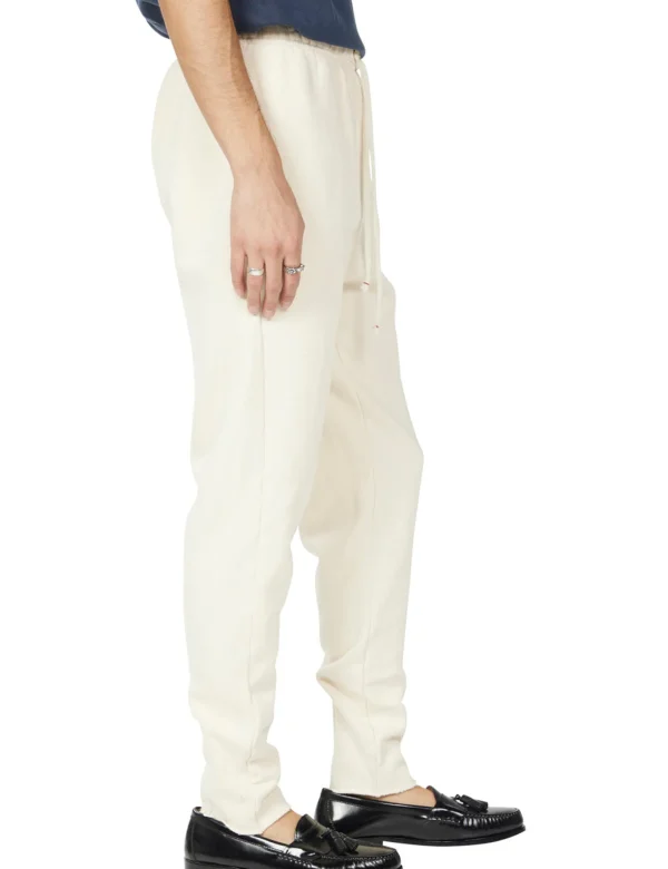 Discount LES TIEN Heavyweight Warm Up Pant Ivory