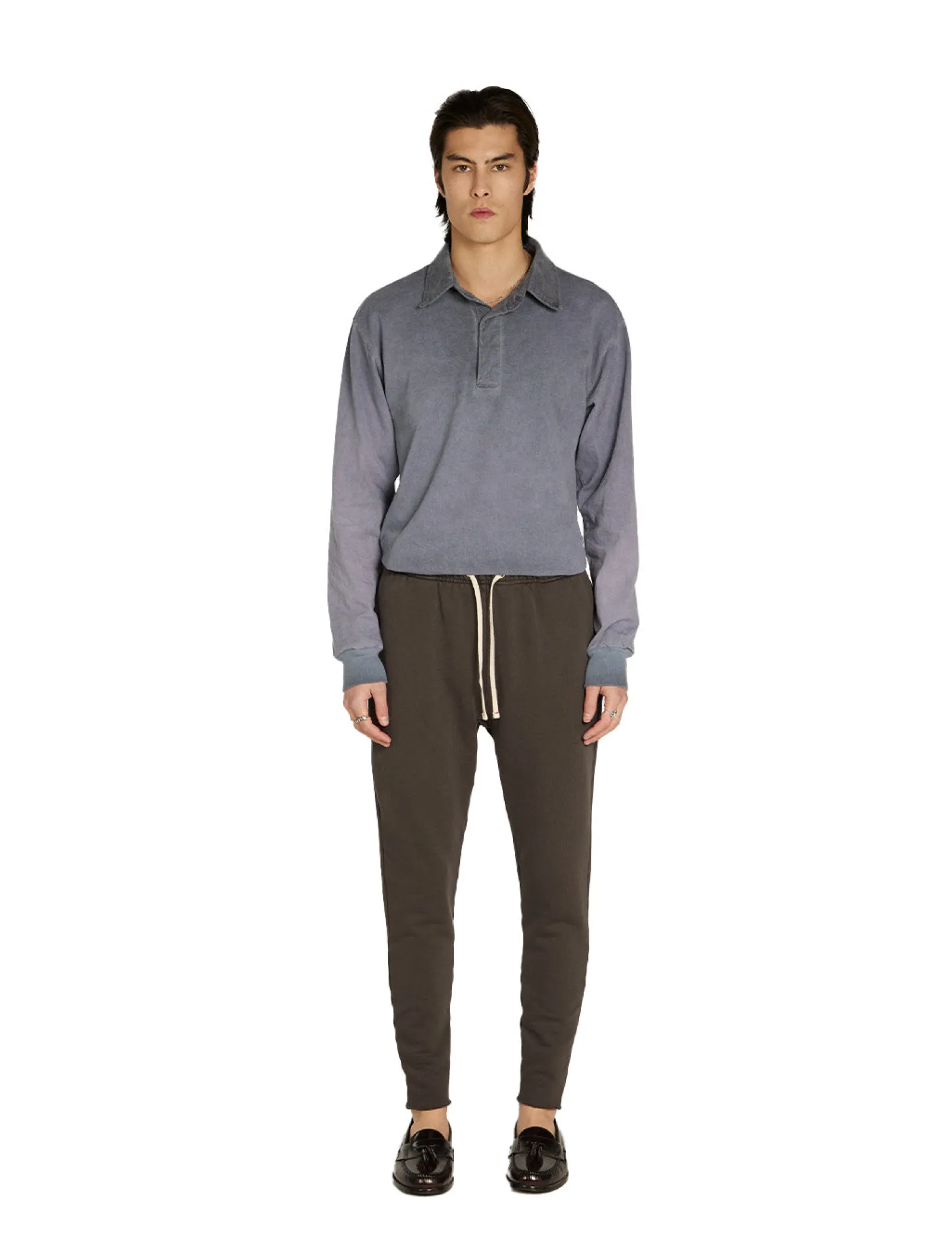 heavyweight_warm_up_pant_1.webp Sale LES TIEN Heavyweight Warm Up Pant Vintage Black