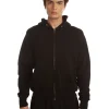 Online LES TIEN Heavyweight Zip Hoodie Jet Black