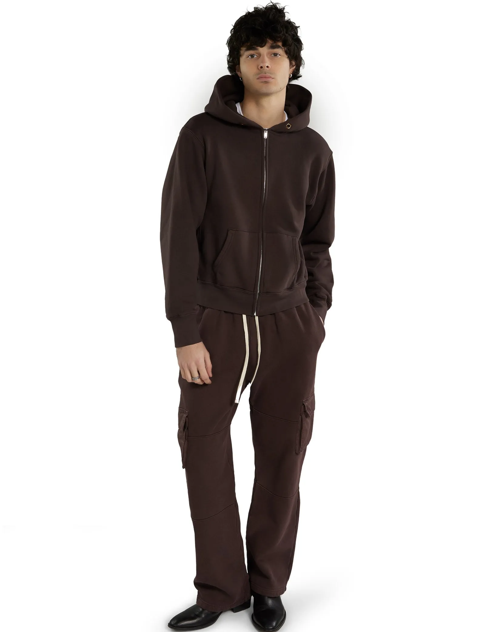 heavyweight_zip_hoodie_1.webp New LES TIEN Heavyweight Zip Hoodie Washed Brown Fig