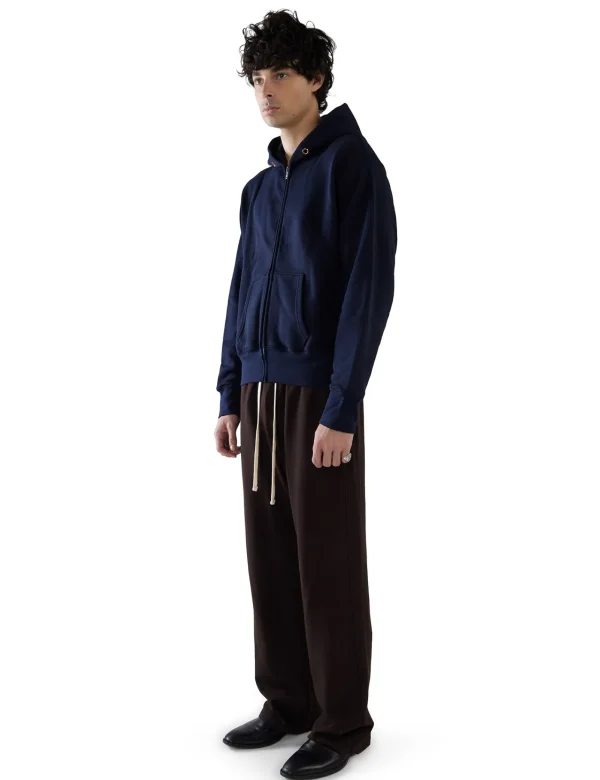 Hot LES TIEN Heavyweight Zip Hoodie Navy