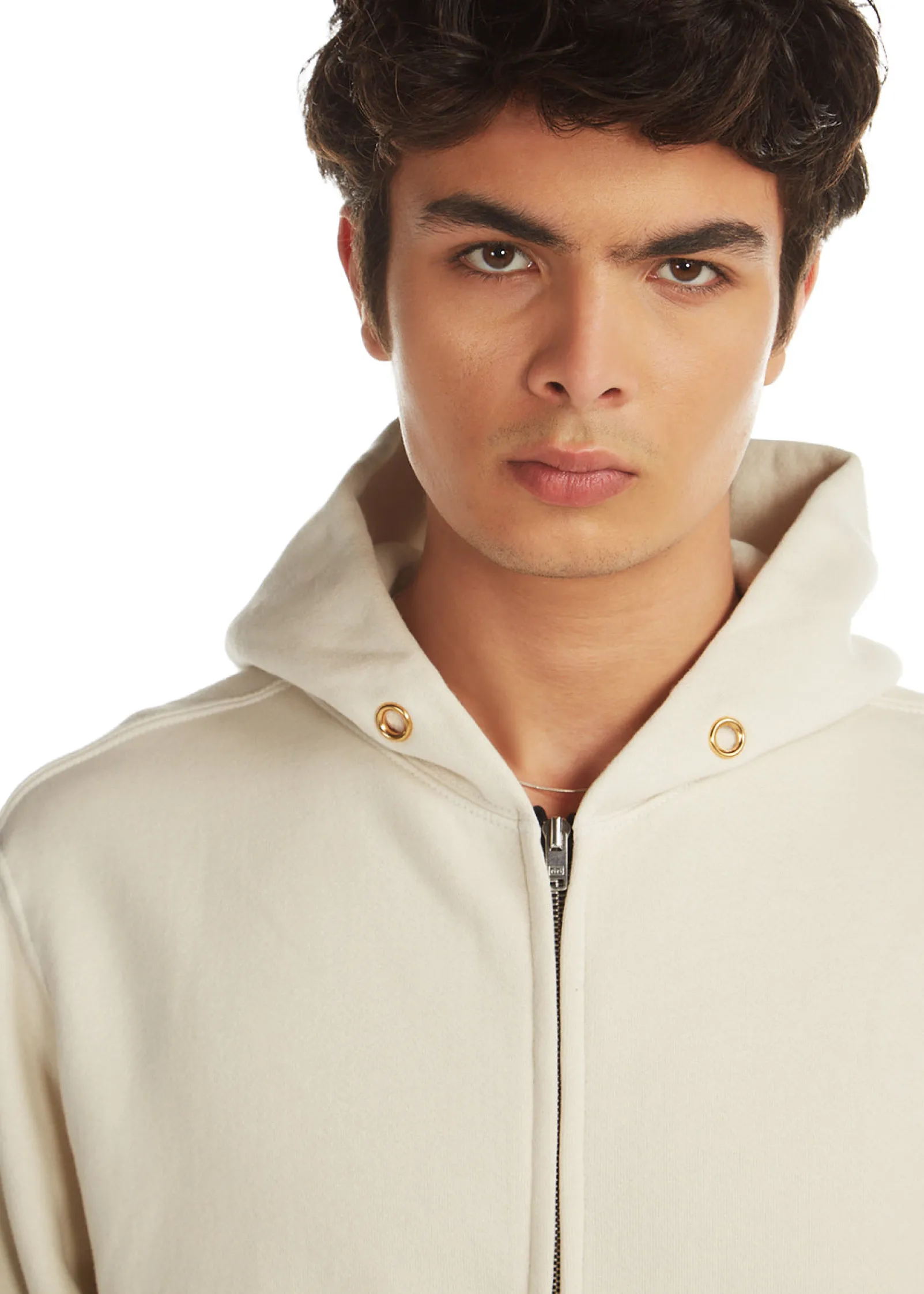 heavyweight_zip_hoodie_4-3.webp Online LES TIEN Heavyweight Zip Hoodie Ivory