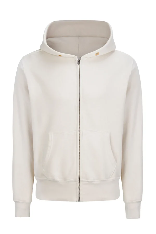 Online LES TIEN Heavyweight Zip Hoodie Ivory
