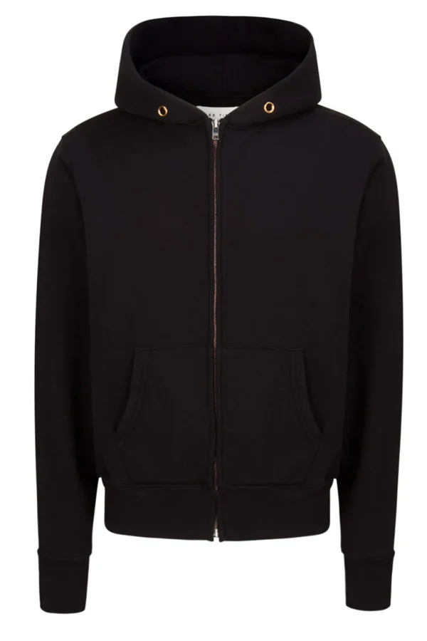Online LES TIEN Heavyweight Zip Hoodie Jet Black