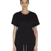 Fashion LES TIEN Isla Inside Out Tee Jet Black