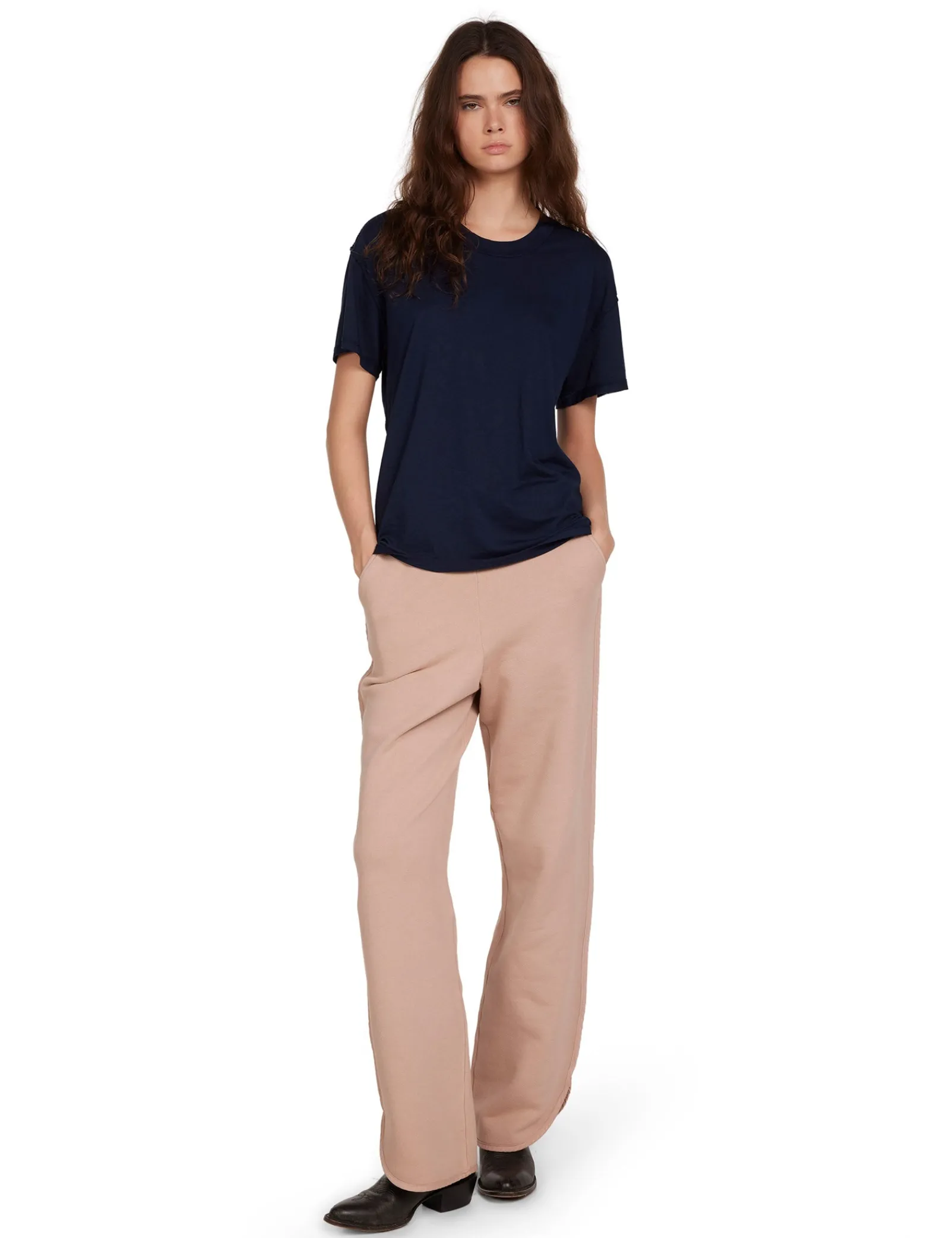 isla_inside_out_tee_3-2.webp Outlet LES TIEN Isla Inside Out Tee Navy