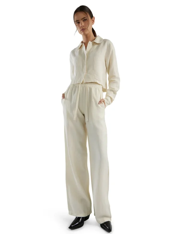 Sale LES TIEN Jill Puddle Pant Ivory