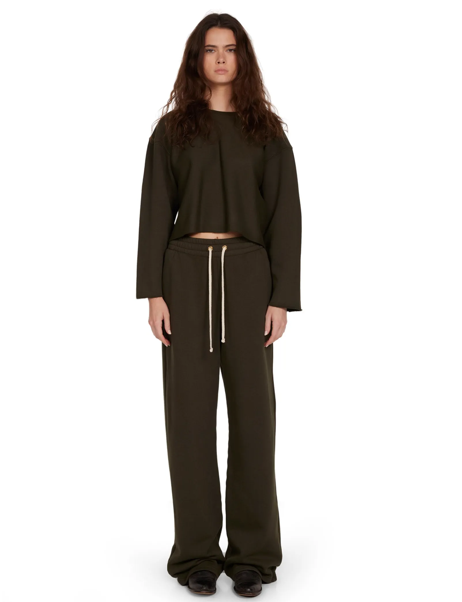 jill_puddle_pant_1-5.webp Online LES TIEN Jill Puddle Pant Forest